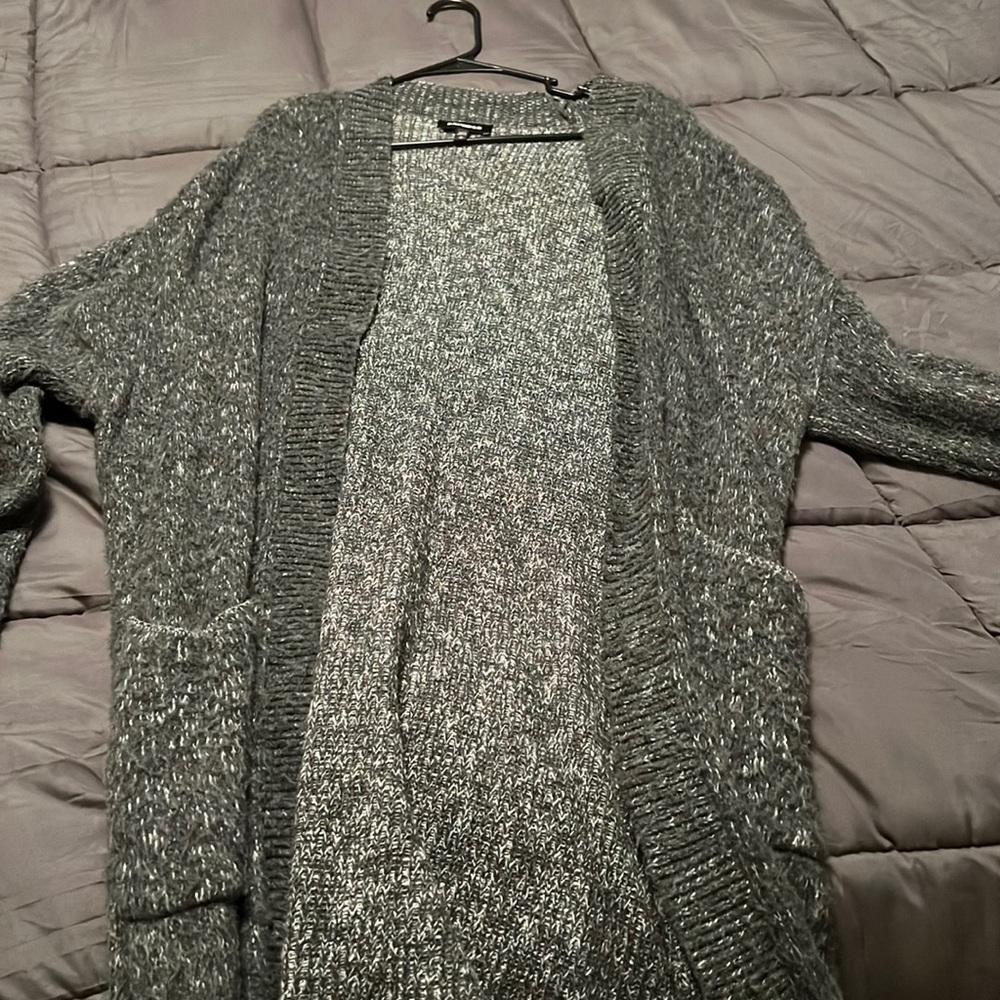 Express Long fuzzy cardigan